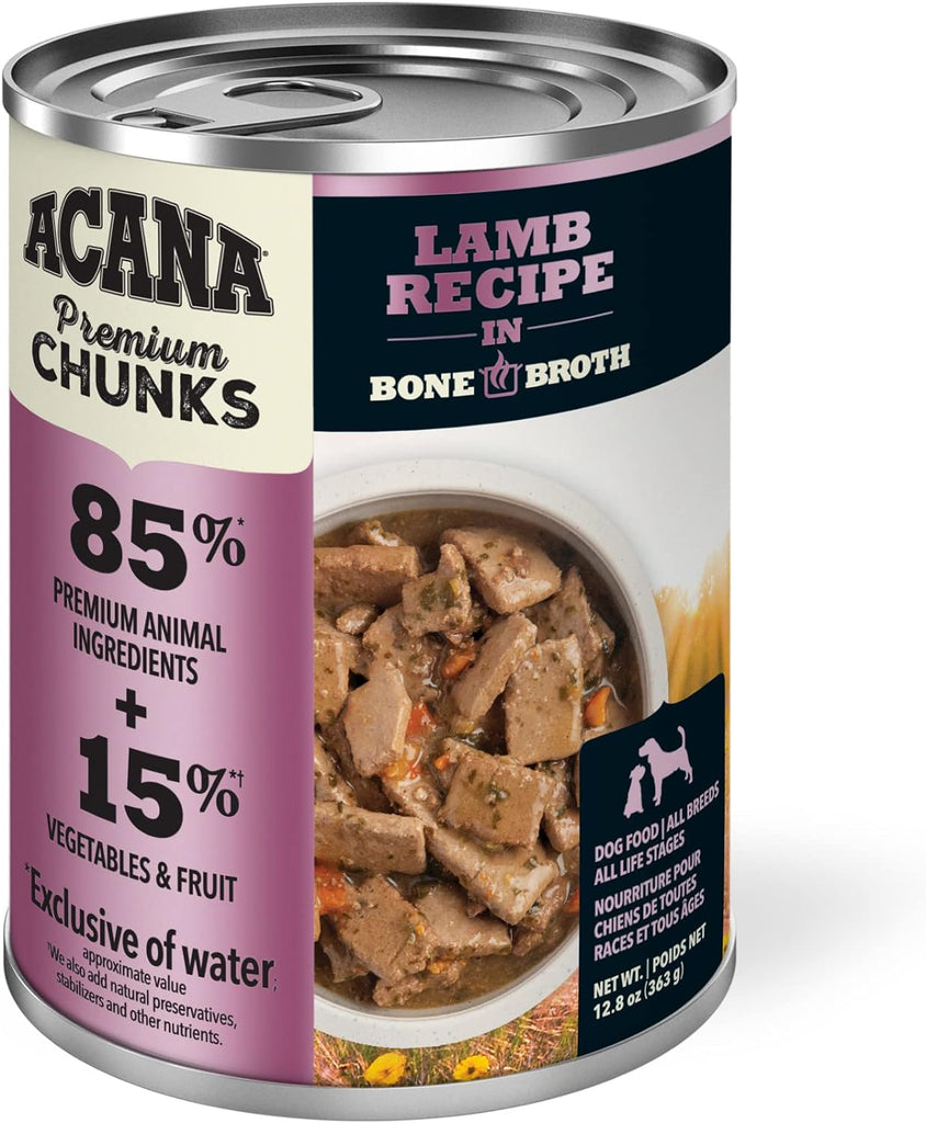 Acana Dog Wet Food Grain Free Lamb Chunks - 12.8oz (Case of 12)